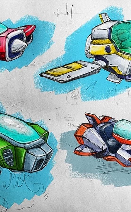 Concept Plane And Bike Sketches